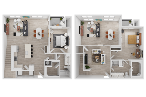 Floor plan for 2 beds, 2 baths, 1774 sqft